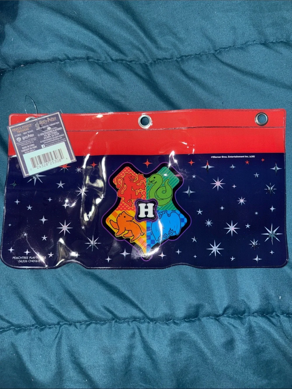 Warner Bros. Navy & Red Pencil Case - Kawaii Trio Design
